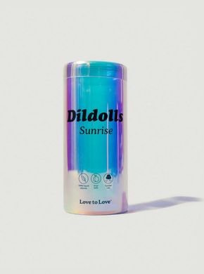 Ультрам'який фалоімітатор з блискітками та рожевим градієнтом на присосці Love To Love DILDOLLS SUNRISE (діаметр 3,5 см) зображення