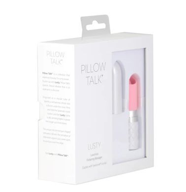 Вибратор-помада с язычком Pillow Talk Lusty Luxurious Flickering Massager Pink картинка