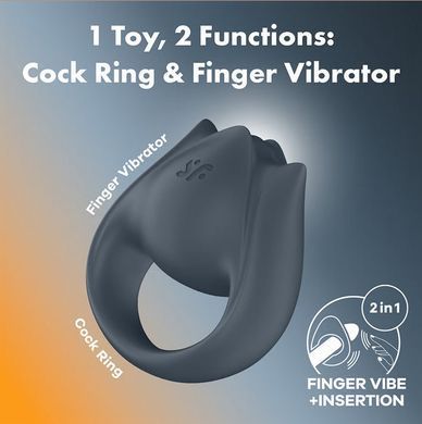 Вібратор на палець та ерекційне кільце 2в1 Satisfyer Perfect Pair 2 зображення