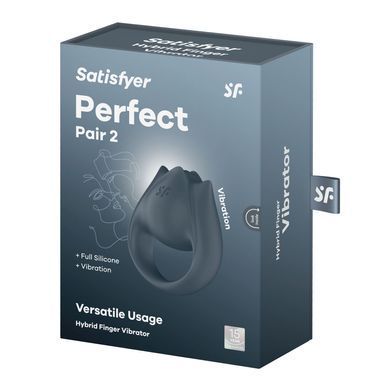 Вібратор на палець та ерекційне кільце 2в1 Satisfyer Perfect Pair 2 зображення