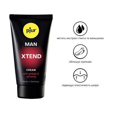 Крем для мужчин массажный стимулирующий pjur MAN Xtend Cream с экстрактом женьшеня (50 мл) картинка