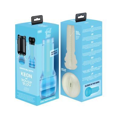 Мастурбатор вагина, светящийся в темноте Kiiroo Feel Glow PBC совместим с PowerBlow и Keon картинка