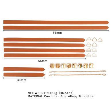 Набір для зв'язування LOCKINK 8-Bondage-Straps Restraint Set Brown (8 предметів) зображення
