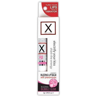Стимулирующий бальзам для губ унисекс с феромонами Sensuva X on the Lips Bubble Gum (2г) картинка