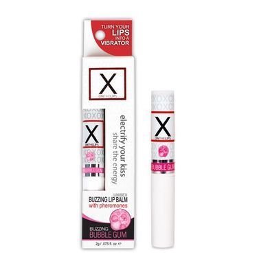 Стимулирующий бальзам для губ унисекс с феромонами Sensuva X on the Lips Bubble Gum (2г) картинка