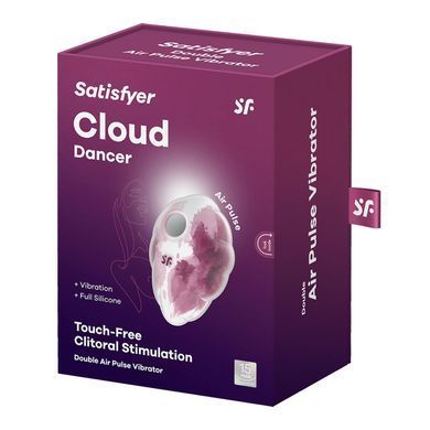 Вакуумний стимулятор з вібрацією Satisfyer Cloud Dancer Red зображення