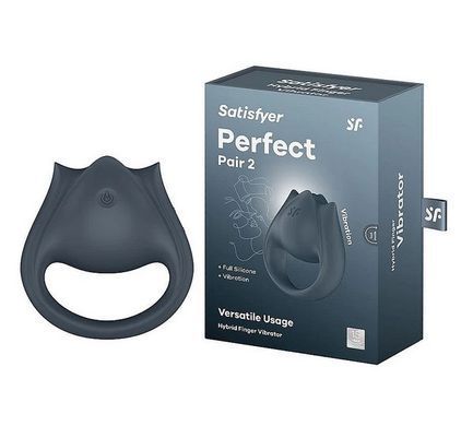 Вібратор на палець та ерекційне кільце 2в1 Satisfyer Perfect Pair 2 зображення