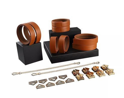 Набір для зв'язування LOCKINK 8-Bondage-Straps Restraint Set Brown (8 предметів) зображення