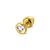 Анальна пробка зі стразом Diogol Anni R Heart Gold Кристал 25мм зображення