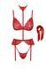 Эротический комплект Kissable Bondage Kiss Set Red, размер S/M картинка 3