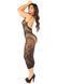 Довга сукня-сітка зі стразами Leg Avenue Rhinestone Lace and Net Bodycon Dress One Size, Black картинка 3