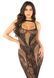 Довга сукня-сітка зі стразами Leg Avenue Rhinestone Lace and Net Bodycon Dress One Size, Black картинка 4