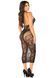 Довга сукня-сітка зі стразами Leg Avenue Rhinestone Lace and Net Bodycon Dress One Size, Black картинка 6