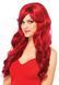 Перука довга з чубчиком Leg Avenue Long Wavy Wig red зображення