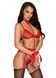 Эротический комплект Kissable Bondage Kiss Set Red, размер S/M картинка 6