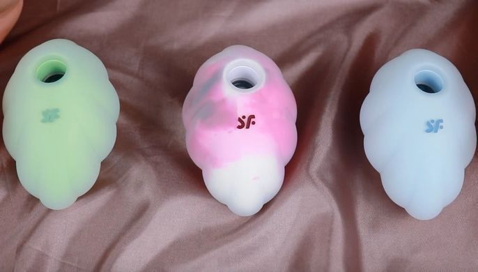 Вакуумний стимулятор з вібрацією Satisfyer Cloud Dancer Red зображення