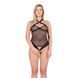 Боді-сітка з халтером Passion Amanda Body black, розмір L/XL картинка 7