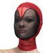 Маска - сердце сетчатая с полностью закрытым лицом Feral Feelings Hearts Mask Red/Black, красно-черная картинка