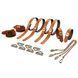 Набір для зв'язування LOCKINK 8-Bondage-Straps Restraint Set Brown (8 предметів) картинка 1