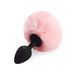 Анальная пробка с розовым хвостиком Art of Sex Silicone Bunny Tails Butt plug, размер М (диаметр 3,5 см, силикон) картинка