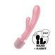 Вибратор-кролик и вибромассажер 2-в-1 Satisfyer Triple Lover Pink (диаметр 3,5 см) картинка