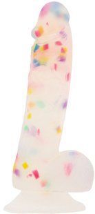 Фаллоимитатор с конфетти ADDICTION PARTY MARTY - 7.5" - FROST & CONFETTI (диаметр 3,8 см, длина 19 см) картинка