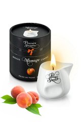 Масажна свічка в керамічному посуді Plaisirs Secrets Peach персик (80 мл) зображення