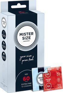 Презервативы тонкие Mister Size pure feel, размер 60 (10 шт) картинка