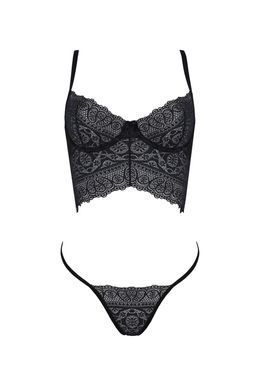 Сексуальний комплект Passion ECO KERRIA SET black, розмір L/XL зображення