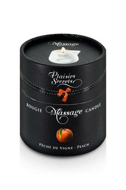 Массажная свеча в керамическом сосуде Plaisirs Secrets Peach персик (80 мл) картинка