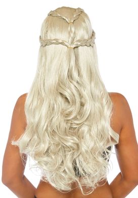 Перука довга хвиляста з косами Leg Avenue Braided long wavy wig Blond зображення