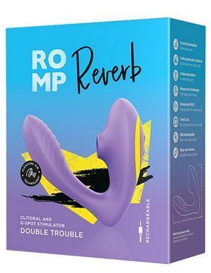 Вібратор для пар із вакуумною стимуляцією Romp REVERB (діаметр 3,4 см) зображення