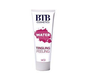 Змазка на водній основі з ефектом вібрації BTB TINGLING FEELING (100 мл) зображення