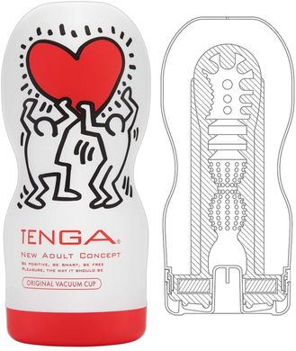 Мастурбатор - имитатор орального секса Tenga Keith Haring Deep Throat Cup картинка