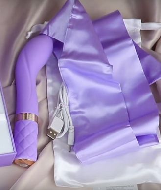Роскішний вібратор PILLOW TALK Special Edition Flirty Purple з кристалом Сваровскі (діаметр 2,2 см + маска та гра) зображення