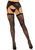 Мереживні панчохи з поясом Leg Avenue Leg Avenue Lace thigh highs & garterbelt Black One Size зображення