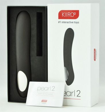 Интерактивный вибростимулятор для точки G Kiiroo Pearl 2 Black (диаметр 3,9 см) картинка