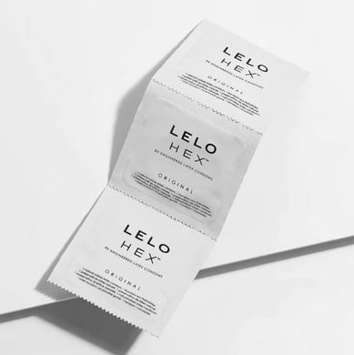 Тонкі та суперміцні презервативи LELO HEX Condoms Original (3 шт) зображення