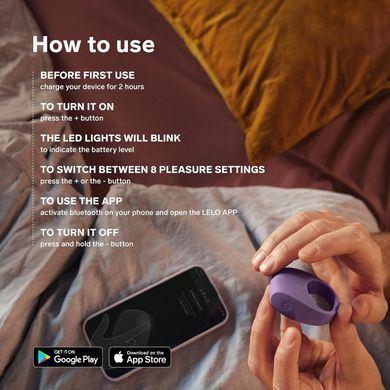Смарт эрекционное кольцо с вибрацией LELO Tor 3 Black картинка