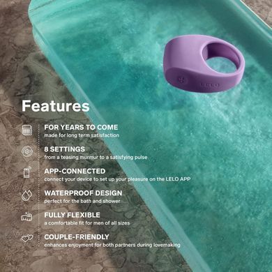 Смарт эрекционное кольцо с вибрацией LELO Tor 3 Black картинка