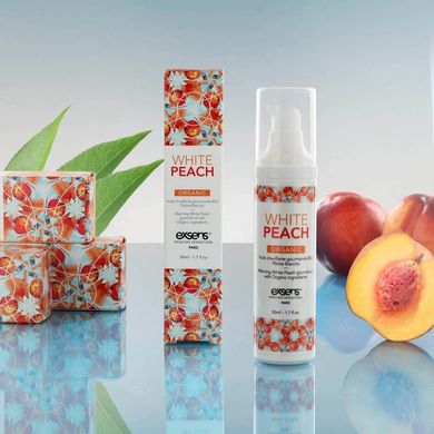 Масажне масло їстівне розігріваюче EXSENS Organic Massage oil White Peach Персик (50 мл) зображення