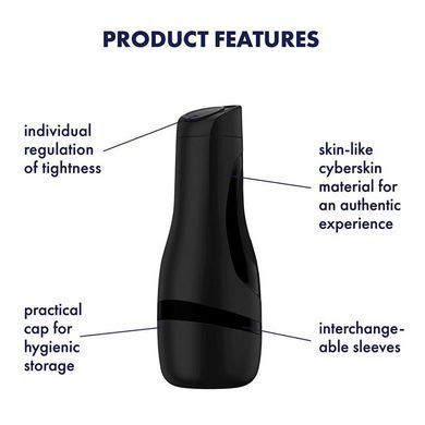 Мастурбатор класичний Satisfyer Men Classic (Silver) зображення