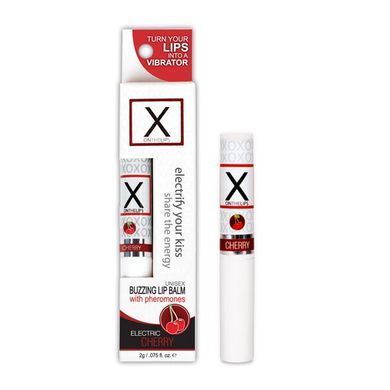 Стимулюючий бальзам для губ унісекс з феромонами Sensuva X on the Lips Cherry (2г) зображення