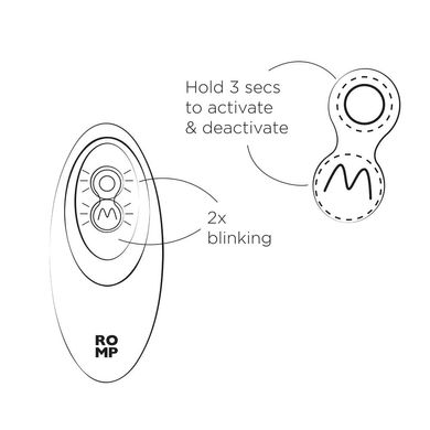 Вібратор для пар із вакуумною стимуляцією Romp REVERB (діаметр 3,4 см) зображення