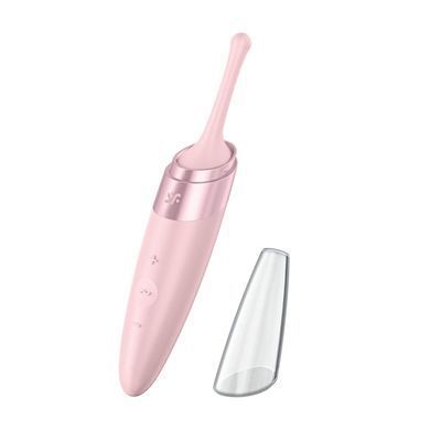 Кліторальний вібратор із кришкою Satisfyer Twirling Delight Rose зображення