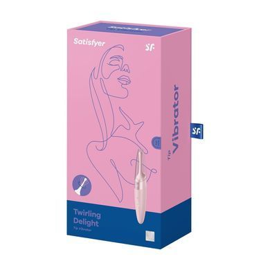 Кліторальний вібратор із кришкою Satisfyer Twirling Delight Rose зображення