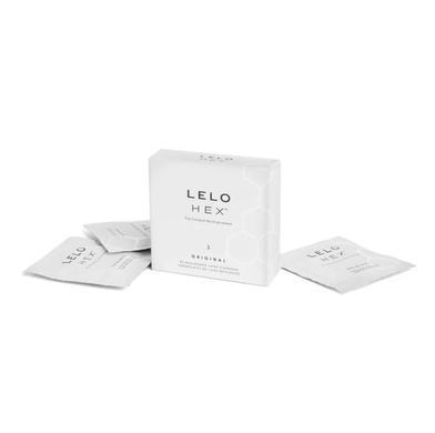 Тонкі та суперміцні презервативи LELO HEX Condoms Original (3 шт) зображення