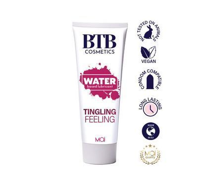 Смазка на водной основе с эффектом вибрации BTB TINGLING FEELING (100 мл) картинка
