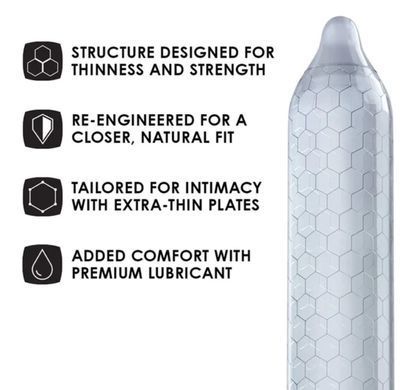 Тонкі та суперміцні презервативи LELO HEX Condoms Original (3 шт) зображення