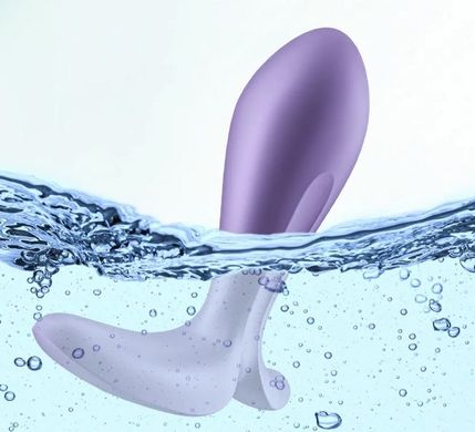 Анальна смарт-пробка з вібрацією Satisfyer Intensity Plug Purple (діаметр 3 см) зображення